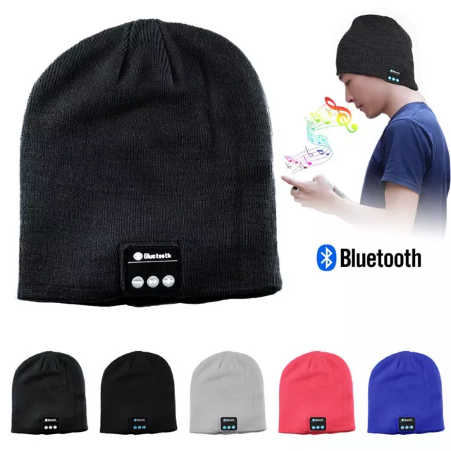 Warm Beanie Hat Wireless Bluetooth Smart Cap Headset Headphone Speaker Mic Hot