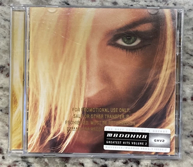 Madonna GHV2 Gold Stamped Promo! USA Edition! Hype Sticker