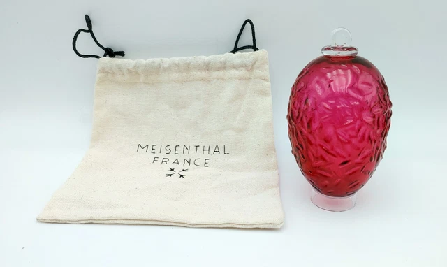 Boule Noël Meisenthal Ovni - Rouge - Verre - NEUVE - 2004 - Vendu