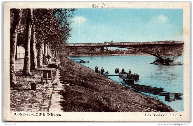 58 COSNE SUR LOIRE - les bords de la loire.