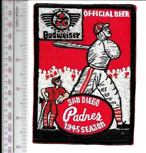 Beer Baseball San Diego Padres & "Bud" Beer  PCL 1945 Lane Field Ballpark