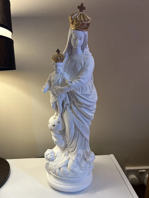 RELIGIOUS USED STATUE of mary Our Lady Of Victory Notre Dame de ...