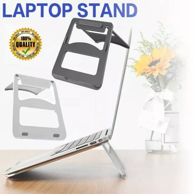 Adjustable Portable Aluminium Laptop Stand Ergonomic Tray Holder Cooling Riser