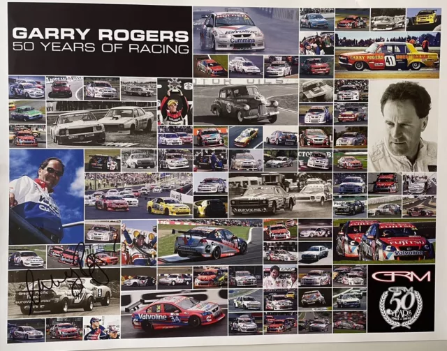 Garry Rogers Motorsport **PICK YOUR OWN POSTERS** 50 YEARS OF RACING - Signed