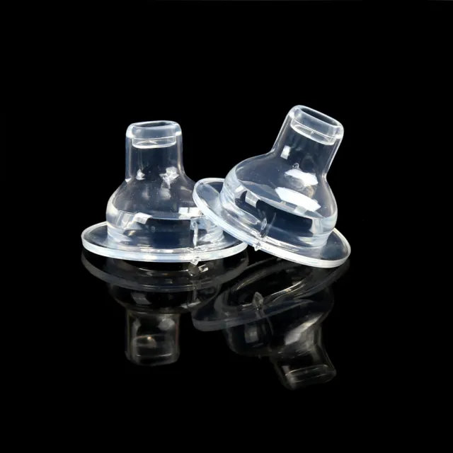 2Pcs Baby Kids Feeding Nipple Kid Silicone Wide Caliber Bottle Pacifier Nip-S*xd