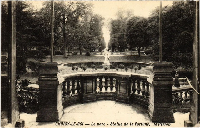 CPA AK Choisy le Roi Le Parc-Statue de la Fortune,le Perron FRANCE (1282523)