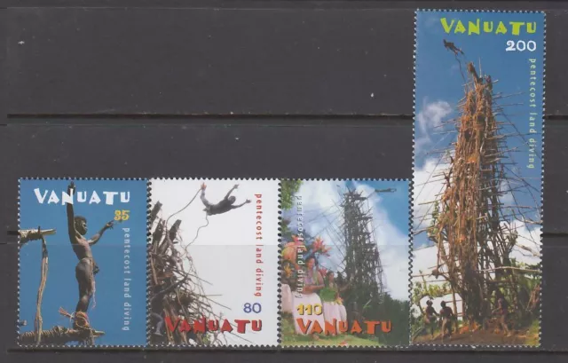 Vanuatu - Pentecost Island Land Diving Issue (Set MNH) 2003 (CV $149)