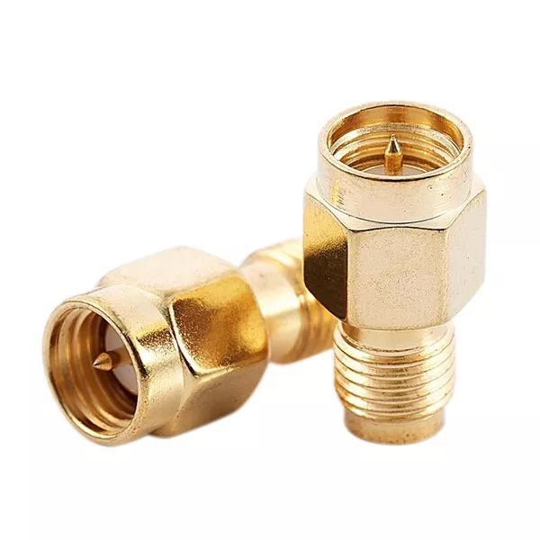 2X(SMA Male Plug (Pin) to RP-SMA Female (Pin) Coupling  Connector Adapter6360