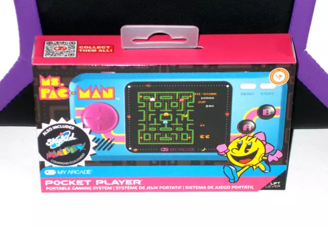 My Arcade Ms. Pac-Man Pocket Player Handheld Game Console new