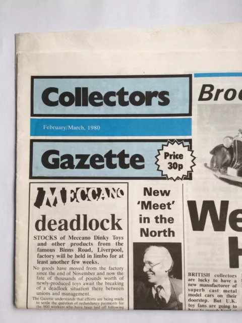 Newspaper - Collectors Gazette - Brooklin Models - February/March 1980