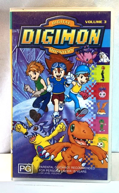 Digimon Volume 3 VHS Cassette Tape Good Condition Tested Working