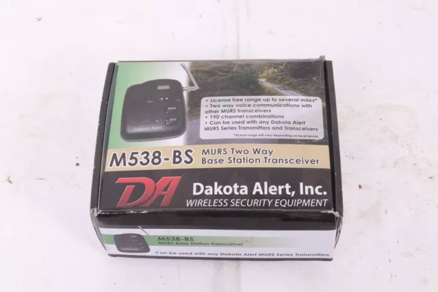 Dakota Alert M538-BS MURS Base Station - Multi Use Radio Service Transceiver Dakota Alert M538-BS MURS Base Station - Multi Use Radio Service Transceiver