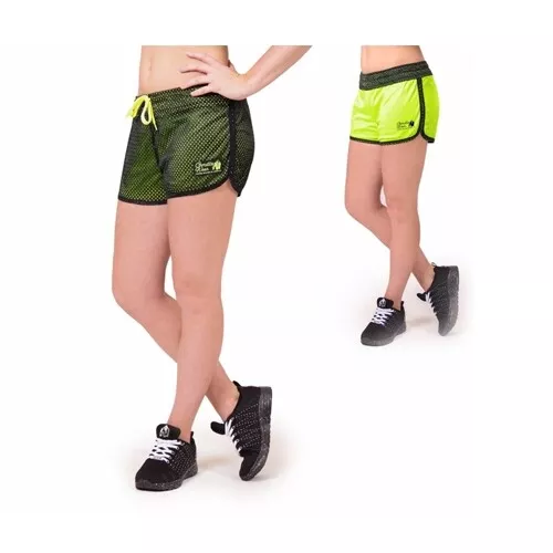 Gorilla Wear Madison Reversible Shorts (Black/Neon Lime) - Shorts