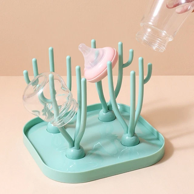 Limpieza Secado Estante Árbol Lavado Secador Botellas de Leche Bebé
