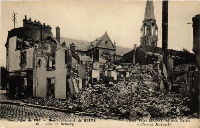1914 CPA Campaign - Bombardment of REIMS - Rue de Bétheny (741406)