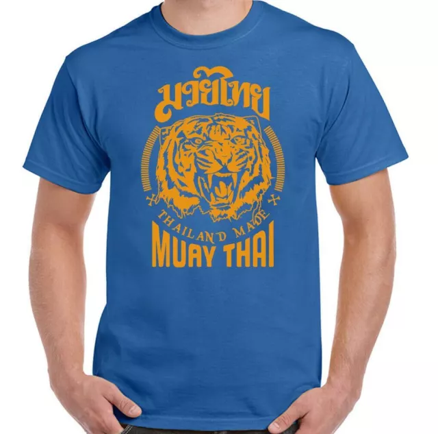 T-shirt MUAY THAI MMA UFC arti marziali allenamento top palestra TIGER guanto da combattimento uomo 10