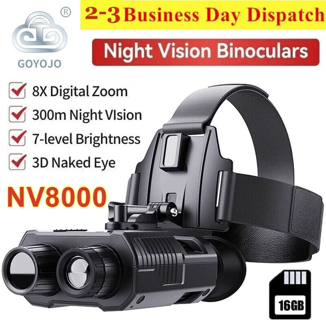 NIGHT VISION BINOCULARS Goggles NV8000 Infrared Digital Head Mount