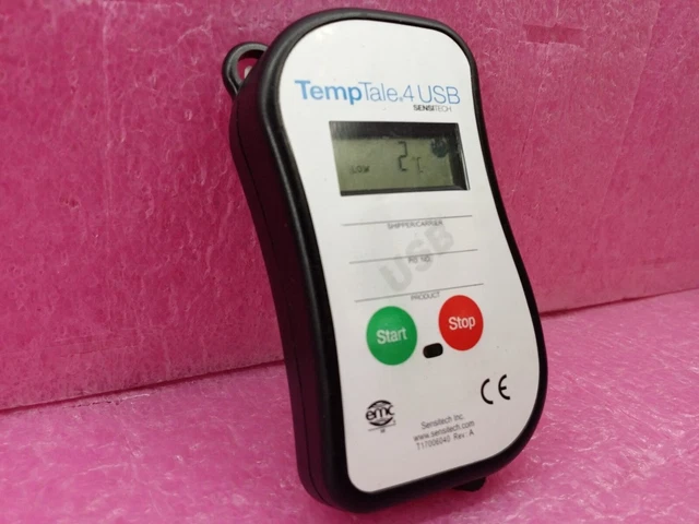 SENSITECH TEMPTALE 4 USB Temperature Monitor Transit TU400-01-067 0°C ...