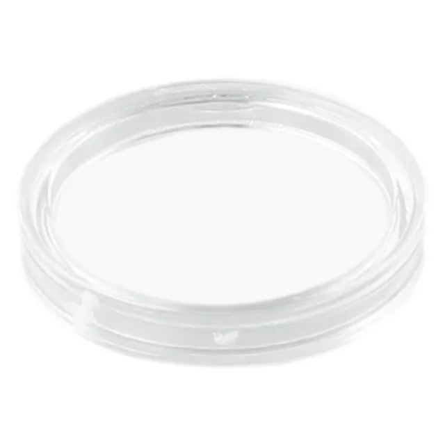 100 Transparent Rond Plastique Pièce Capsules Pièces Affichage Étuis Boites 21MM 3