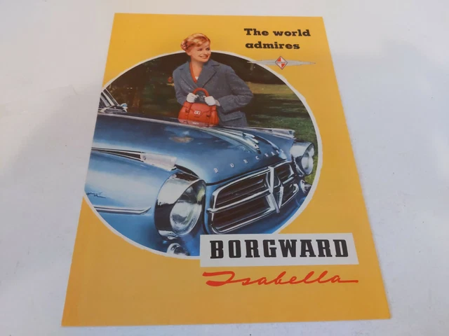 1960 Borgward Isabella Sales Brochure TS Coupe Combi Wagon