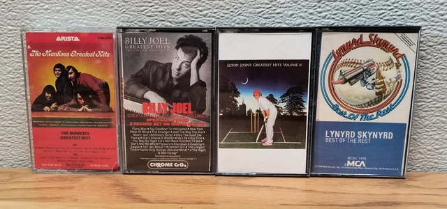 Lynyrd Skynyrd Elton John Billy Joel The Monkeys Greatest Hits Cassette Lot of 4