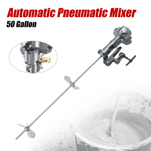 50 Gallon Industrial Pneumatic Mixer Paint Ink Glue Liquid Air Mixing Machine CA
