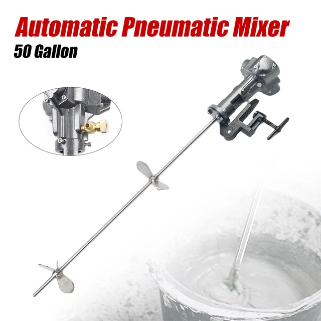 Pneumatic Paint Mixer Air Agitator Blender Stirrer Ink Mixing Machine 50 Gallon