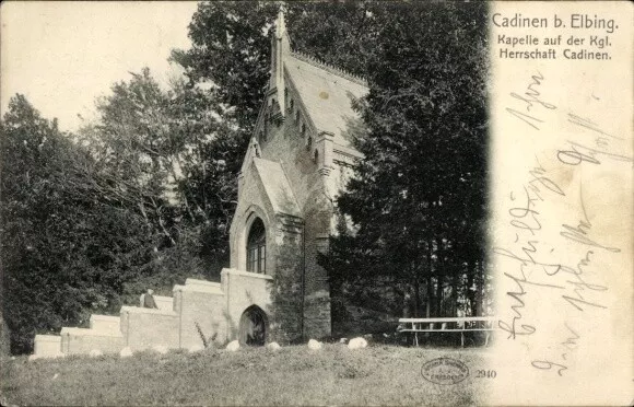Ak Kadyny Cadinen Ostpreußen, Kapelle auf der Kgl. Herrschaft Cadinen - 10918922