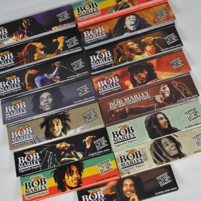 Feuilles A Rouler Bob Marley Slim Papier Collector 15 Paquets X 32 Feuilles