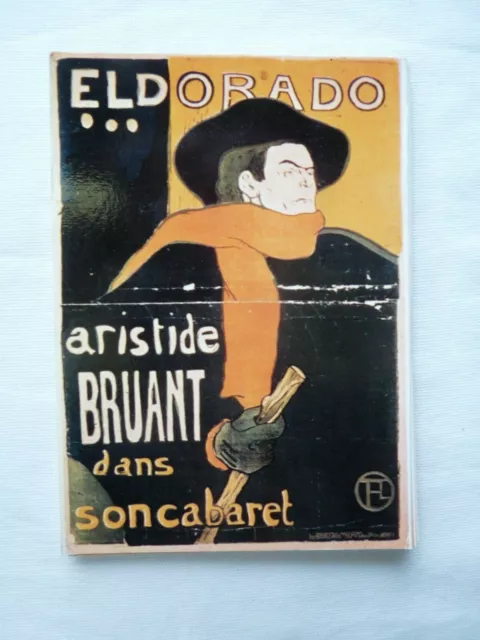 une carte postale REPRODUCTION AFFICHE ARISTIDE BRUANT