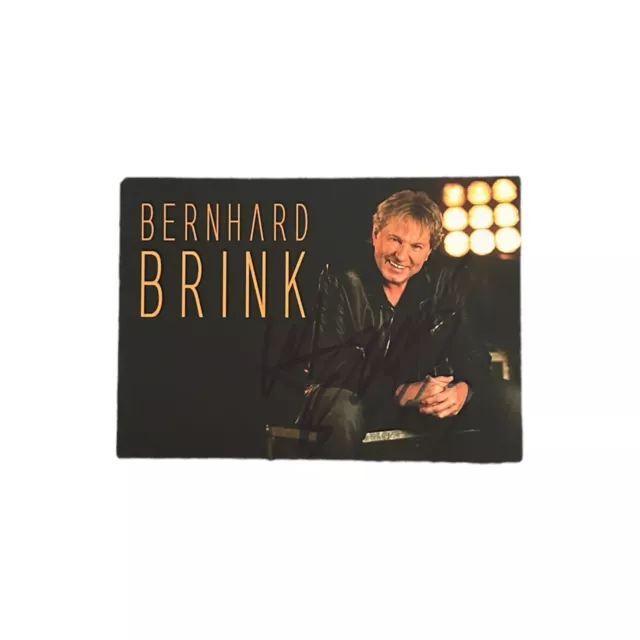 Bernhard Brink Deutscher Sänger Original Handsignierte Autogrammkarte