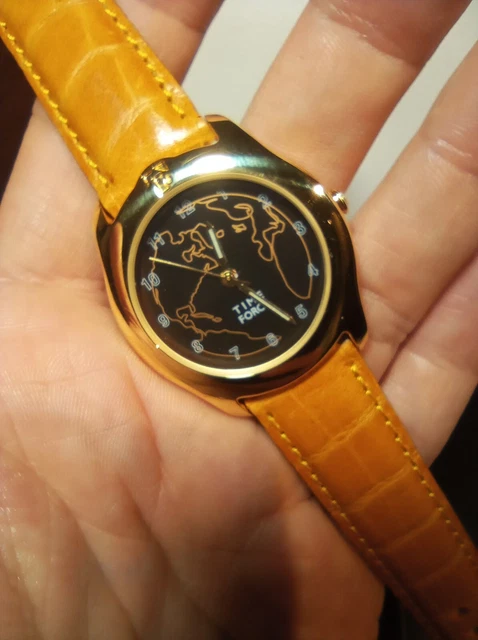 Time Force Orologio Cavaliere Acciaio Cinturino in Pelle Crono e