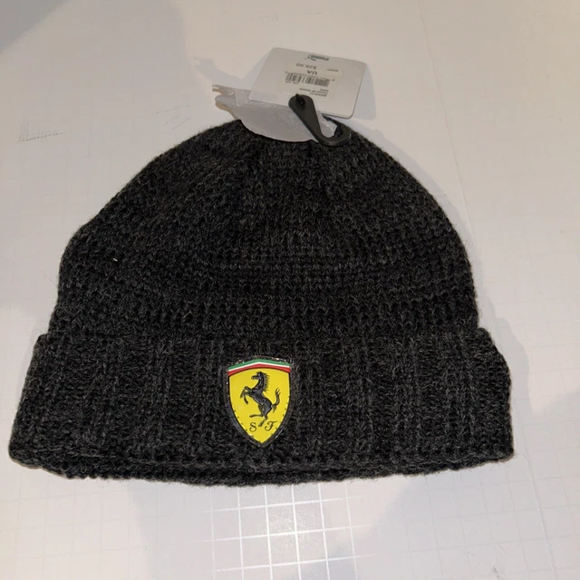 Scuderia Ferrari By Puma SF Beanie Black Formula One F1 OSFM NWT