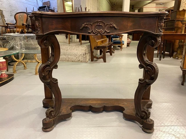 Antica Fine '800 Console Console Umbertina In Legno