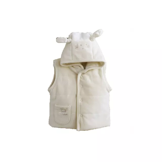 Natures purest Cream Pure Love Girls Padded Gilet 0-3 Months (9084A)