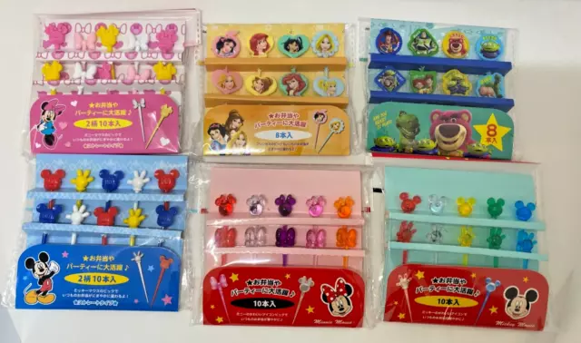 Disney Food Pick BENTO Lunch box  set of 6 Daiso Seria