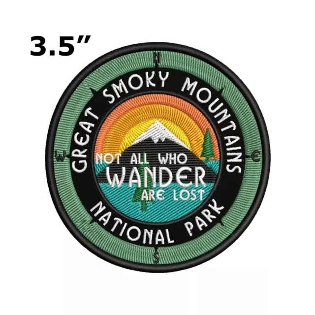 Great Smoky Mountains National Park Patch Embroidered Iron-On Applique Souvenir