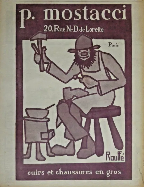 1920 Press Advertisement P..mostacci Wholesale Leathers & Shoes - After Ruffled
