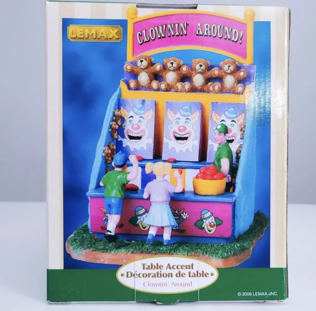 New Lemax CLOWNIN' AROUND Retired Carnival Game Accent Christmas Village 83681