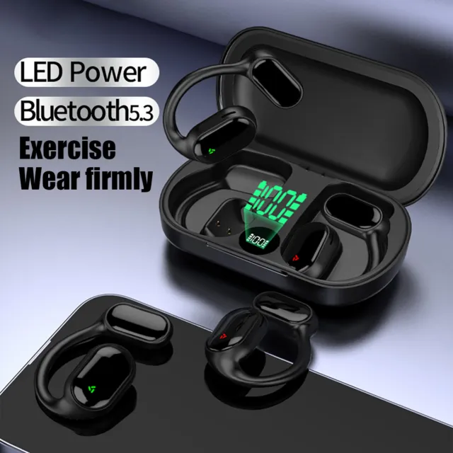 Headset Wireless Bluetooth 5.3 Bone Conduction Sport Headphones Earbuds Outdoor