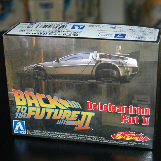 Maquette DeLorean Retour Vers Le Futur 3 – Aoshima 1:24, Kit Plastique, Neuf