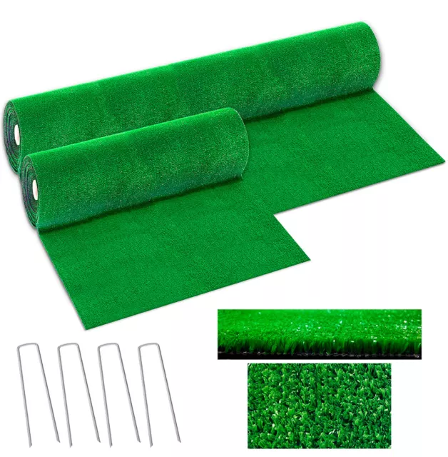 Gazon Synthétique 7mm Gazon Pelouse Vert Jardin Tapis Extérieur 18 Mesures