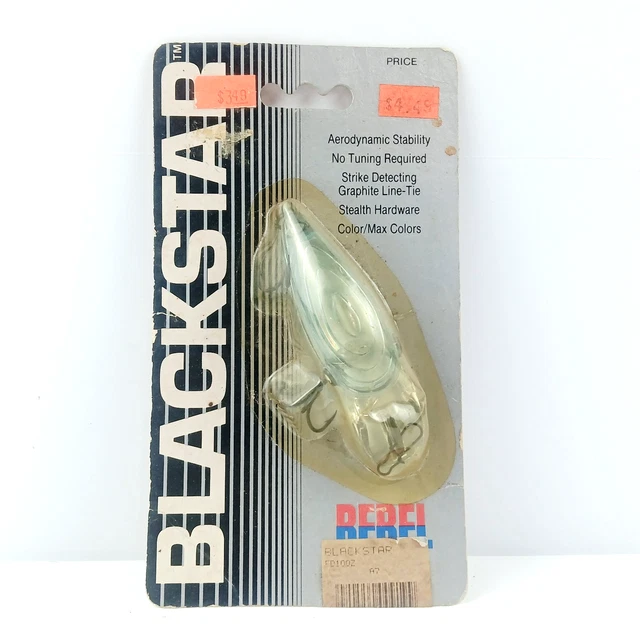 Leurre De Pêche Vintage Rebel Blackstar - Articulé - Encore Scellé 1986 - NEUF