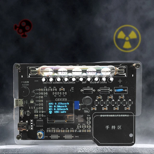 GEIGER COUNTER KIT Modules OLED Display DIY Geiger Counter Circuit ...