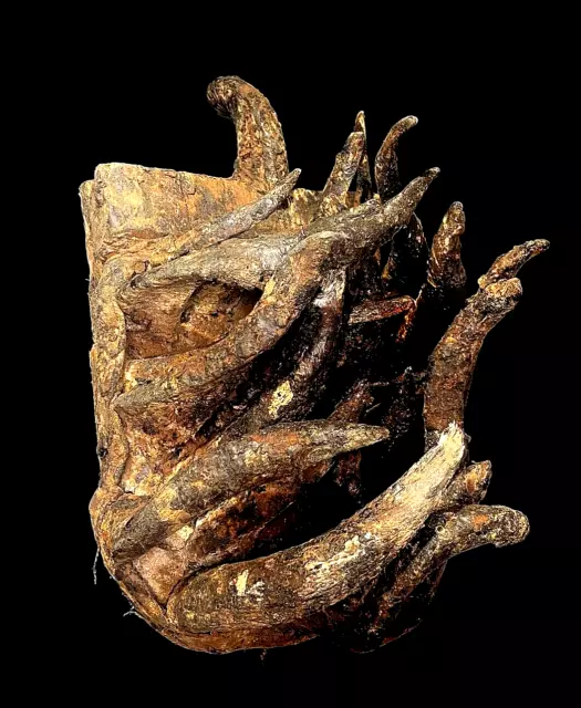African Tribal Face Mask Genuinely Old And Used Guere Gela "War" Mask-5044