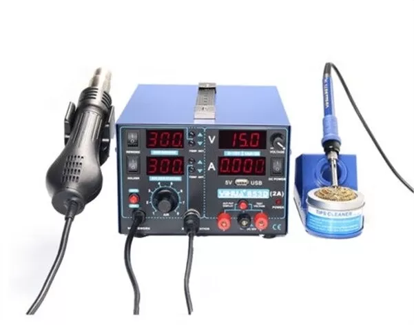 2A Usb Soldering Rework Station 3IN1 220V New 853D Yihua Hot Air Rework Stati qe