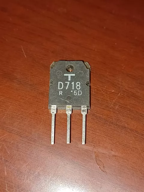 Toshiba 2SD718r NPN Si. Power Transistor/NOS/TO-3P package