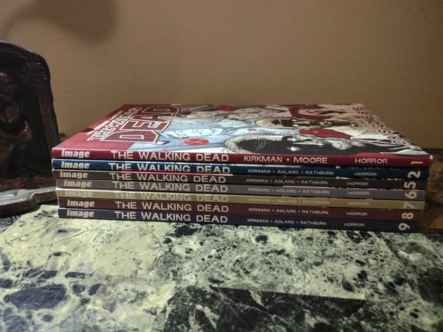 The Walking Dead Vol 1 2 5 6 7 8 9 TPB Lot Image comics Robert Kirkman Horror