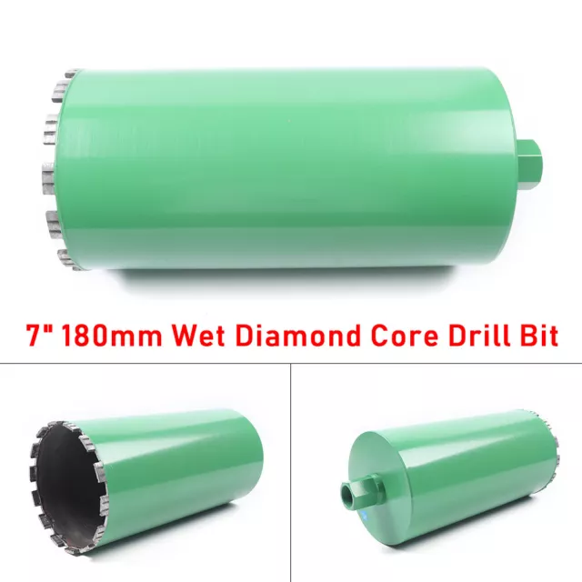 # 7" Wet Diamond Core Drill Bit For Hard Concrete Brick Masonry 1-1/4”–7 threads
