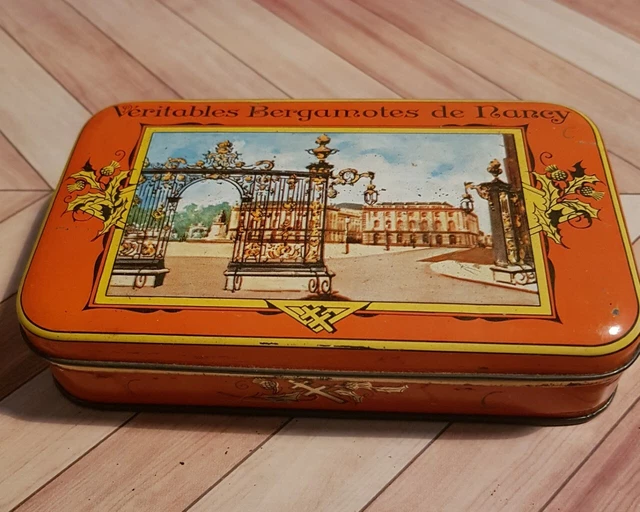 ANCIENNE BOITE VÉRITABLES Bergamotes de Nancy